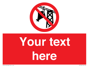 Custom prohibition do not fly kites near overhead electrical power lines